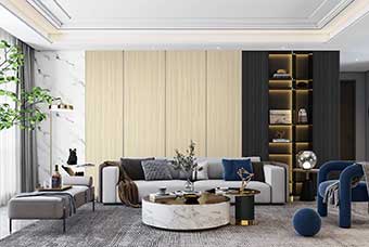 攀枝花轻奢风格-客厅