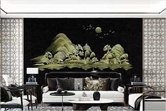 攀枝花森佰汇航空纤维墙咔（湖光山色）